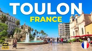 Toulon, France - Walking tour in Toulon 4K HDR - Toulon 4K Ultra HD