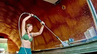 My turn to pressure wash!