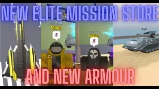 New elite mission store and spec ops in Military tycoon Roblox