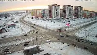 момент дтп Карла Маркса зелёный лог (13.02.2023)