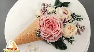 Mother's Day & Cake flower in ice cream cones PART 2