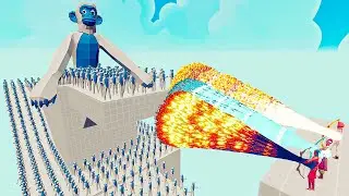 100x ICE MONKEY + 2x GIANT vs 3x EVERY GOD - Totally Accurate Battle Simulator TABS