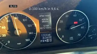 Mercedes-Benz C180 Kompressor Acceleration