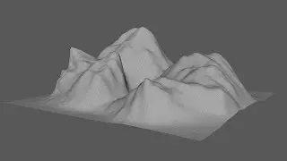 Maya Tutorial: How to create a mountain terrain using Brush, In Quick Steps