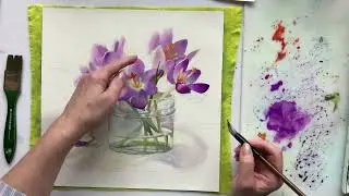 Крокусы за  минуту