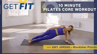 10 Minute Pilates Core Workout with Amy Jordan x WundaBar Pilates | Get Fit | Livestrong.com