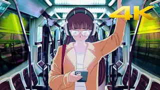 4K Girl on a Metro Screen Saver | 1 Hour Version | Live Wallpaper | Stocklate