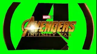 Marvels' avenger Infinity war font in green screen video