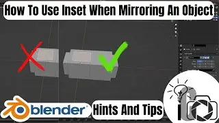 Blender - How To Use Inset When Mirroring An Object