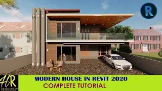 How to make modern house in Revit? In Urdu/Hindi. Revit Architecture.