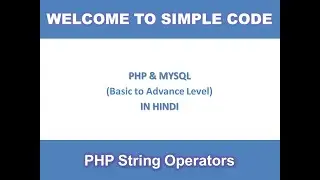 PHP string operator
