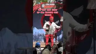 Any fans of Mr Rogers #deadpool #disneyland #marvel #disneyshows #shorts