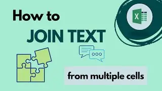 How to join text from multiple cells in Excel 😄