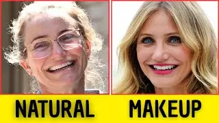 FAMOUS WOMEN WITH vs WITHOUT MAKEUP – YOU WON’T BELIEVE THEIR REAL FACES!