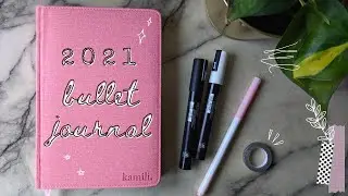 a minimalist 2021 bullet journal set-up | plan with me ✏️📕
