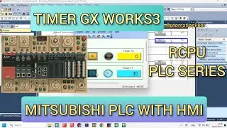 GX Works3 : Timer Instruction Mitsubishi PLC GX Works 3 RCPU Series With HMI GOT2000 Simulation
