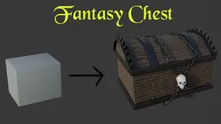 Fantasy Chest Modeling Timelapse Art blender 2.8 #timelapse #timelapseart #gameasset #art