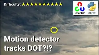 Tracking a pixel-sized fighter jet | OpenCV Python Object Tracking Motion Detector