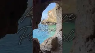 The Algarve in Portugal is full of so many beautiful cliff side beaches. #portugal #europetravel