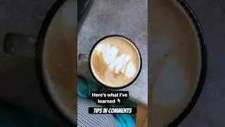 Latte art | how to make latte art | read comment #latteart #shorts #progress