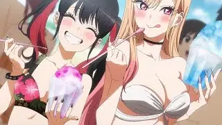 Marin chan gojo kun playing in the school pool🤗