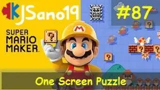 Super Mario Maker - One Screen Puzzle - 87 - Autoscroll OSP?!?! (Tdog62, Typfoon, DIProgan)
