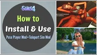 How to Install & Use | The Sims 4 | Pose Player Mod + Teleport Sim Mod