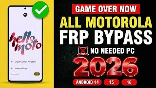 📲 All Moto / Motorola FRP Bypass Without PC ✅ | Android 15/16 | 100% Working | 2026