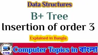 b+ Tree// b+ tree Insertion of order 3