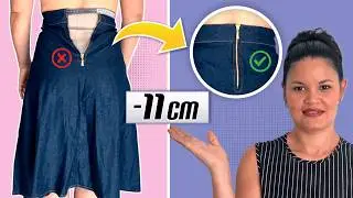 COMO ALARGAR SAIA JEANS -  Cós e Lateral (NESGA PROFISSIONAL)