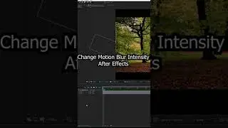 How To Add Motion Blur And Change Intensity In After Effects #shorts