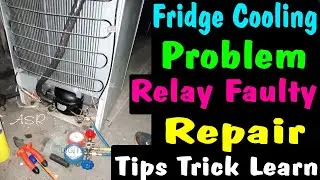 Double door fridge compressor tripping problem solution why not cooling in fridge how repair learn