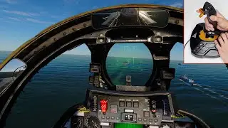 DCS WORLD Aircraft Carrier Landing F-14B TOMCAT Thrustmaster T.16000M Joystick Hotas Gameplay