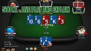 500 NL 3 Table Live Session GG Poker