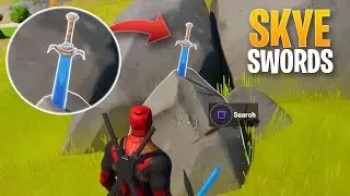Search Skye's Sword In A Stone Found In High Places Locations - Fortnite