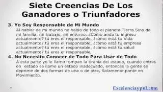 Excelencia y pnl (Siete creencias, Cómo piensan los Triunfadores)