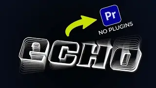 Typography Text Animation || Echo Effects in Adobe Premier Pro Tutorial