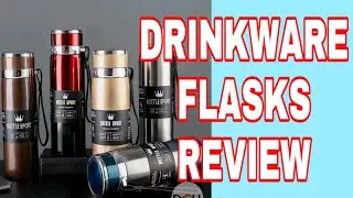Drinkware Flasks Review 1000ml double layer stainless steel hot and cold thermos cup