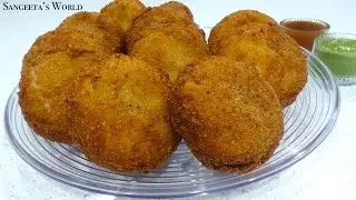 Crispy Crunchy Aloo Bread Tikki • क्रिस्पी क्रंची आलू ब्रेड टिक्की • Sangeeta's World