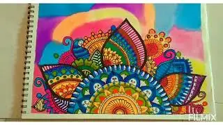 Colorful Mandala art | Mandala art Short |  Sharayu's creative arts