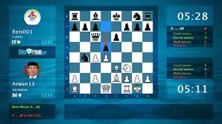 Chess Game Analysis: Arwan13 - Reis001 : 1-0 (By ChessFriends.com)