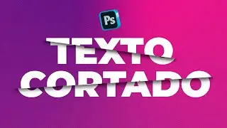 Tutorial Photoshop - Efecto Texto Cortado o Texto Recortado (MODO FÁCIL BIEN EXPLICADO)
