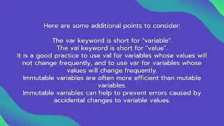var & val in Kotlin