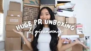 huge PR unboxing haul + giveaway