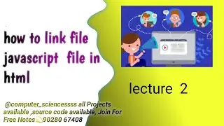 how to add JavaScript file in html |how to add external file||lecture2📉📚🖍
