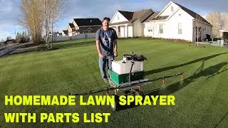 How to build a HOMEMADE LAWN SPRAYER. 5 nozzle boom
