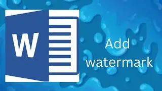 How to Add Watermark in Word |word me watermark add kaise kare  |  watermark  |#msword #watermark