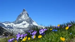 Bright mountain scenery Beautiful music for the soul.