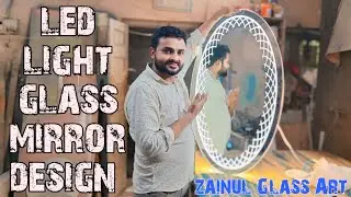mirror glass led touch sensor installation||3 लाइटिंग सेंसर मिरर गिलास बनाना सीखें||surat