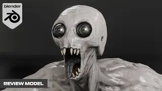 MONSTER REVIEW MODEL IN BLENDER 2.93